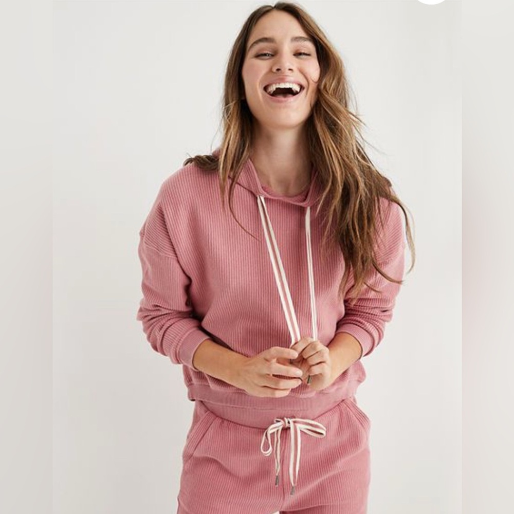 Aerie Ribbed Hoodie
